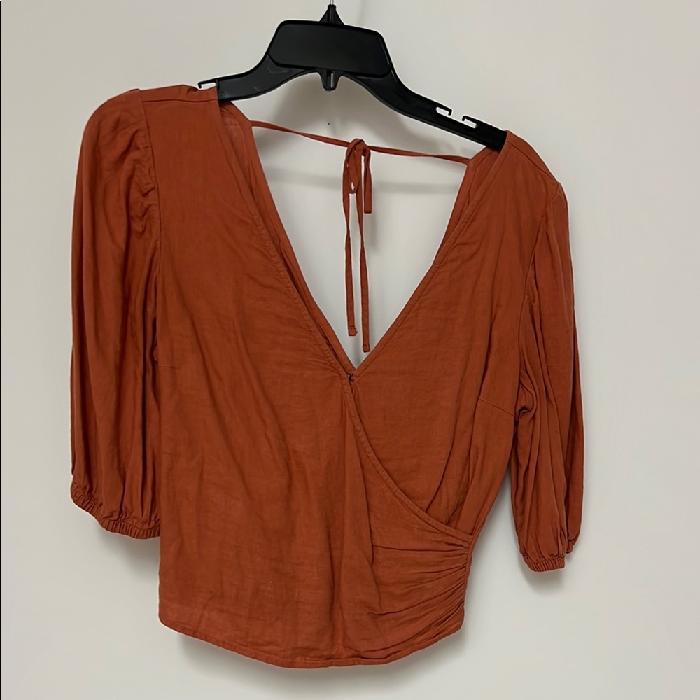 Abercrombie Orange Women's Top